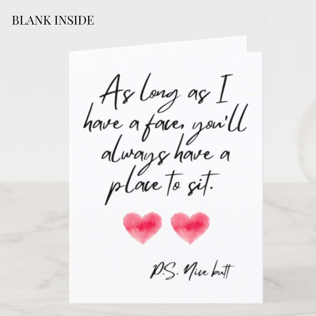 P.S. Nice Butt Valentine's Day greeting card